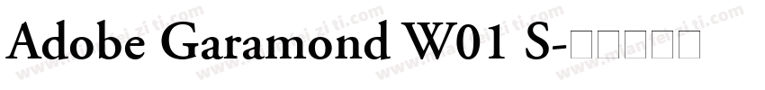 Adobe Garamond W01 S字体转换